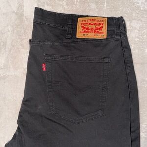 Levi's Men's Black 514 size 38/32 men’s jeans